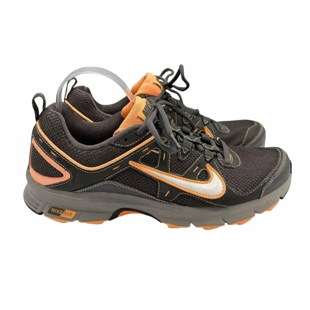 Nike Women's Air Alvord 9 Trail Running Black Neon Orange Athletic Shoes